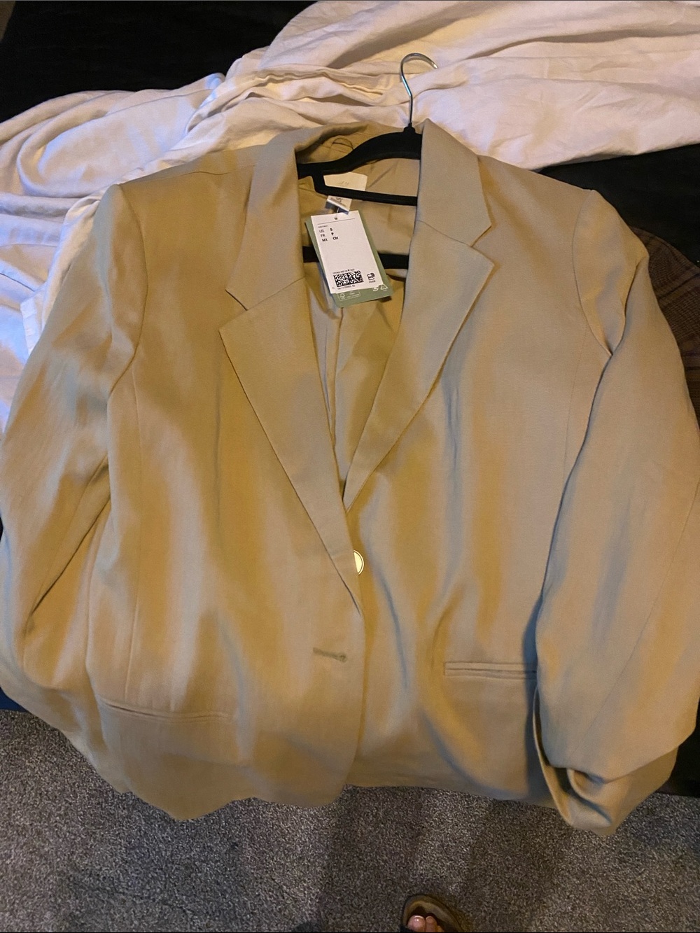 H&M Beige Women's Blazer Jacket